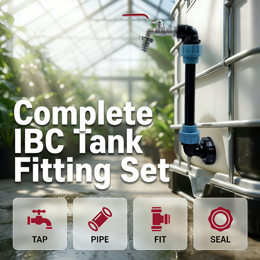 💧 IBC-Tankanschluss-Set – Auslaufsicher, Zinklegierungshahn, werkzeuglos, komplett ✨