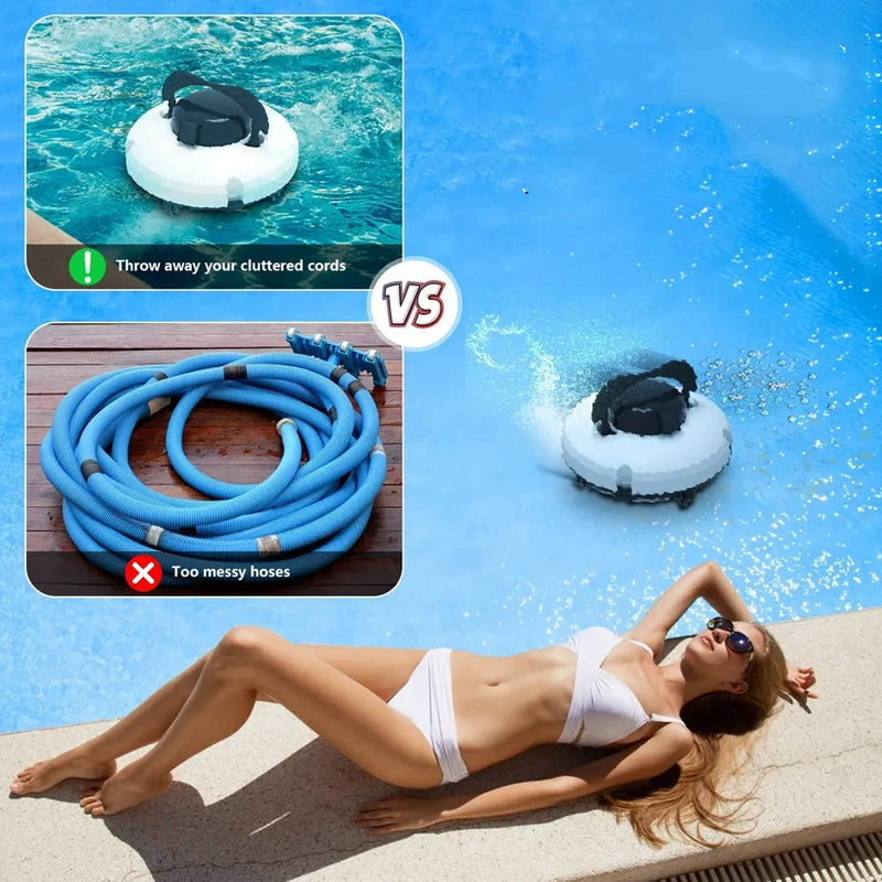 🤖🌊 50% RABATT! Kabelloser Poolroboter – Sauberes Wasser ohne Kabel & Schläuche. Automatische Reinigung von Boden, Wänden & Wasserlinie. Einfach einschalten & genießen! ✨