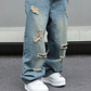 👖✨ 50% RABATT! Herren-Jeans mit geradem Bein, Oversize-Passform und Ripped-Effekt – Lässig, urban & perfekt für den Streetstyle-Look 🏙️