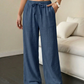 👖✨ 50% RABATT! Damen weite Hose mit Knittereffekt – Einfarbig, luftig & bequem für einen lässig-stilvollen Look 🌬️