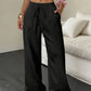 👖✨ 50% RABATT! Damen weite Hose mit Knittereffekt – Einfarbig, luftig & bequem für einen lässig-stilvollen Look 🌬️