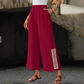 👖✨ 50% RABATT! Damen weite Hose mit Gummibund & Fransendetails – Bequem, luftig & feminin für Sommer, Strand & Freizeit 🌊