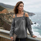 👕✨ 50% RABATT! Damen Denim-Top mit breiten Trägern & Off-Shoulder-Ausschnitt – Lässig, sommerlich & perfekt für heiße Tage ☀️