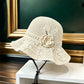 👒🌼 50% RABATT! Gehäkelter Damen-Bucket-Hat mit Blumenapplikation – Boho, sommerlich & handgefertigter Charme ✨