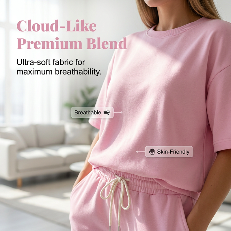👚💥 NEUER HEISSER SALE! Lässiges Set aus kurzärmeligem Oberteil und Hose für Damen – Bequem, luftig & perfekt für Sommer, Freizeit & Urlaub ✨