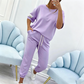 👚💥 NEUER HEISSER SALE! Lässiges Set aus kurzärmeligem Oberteil und Hose für Damen – Bequem, luftig & perfekt für Sommer, Freizeit & Urlaub ✨