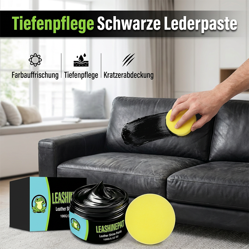 ⏳Begrenzte Zeit 60% 📢📢2 kaufen，1 gratis📍📍Mehrzweck-Pflegepaste für schwarzes Leder