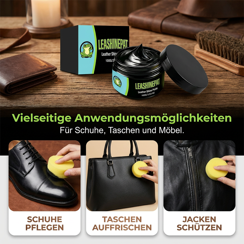⏳Begrenzte Zeit 60% 📢📢2 kaufen，1 gratis📍📍Mehrzweck-Pflegepaste für schwarzes Leder