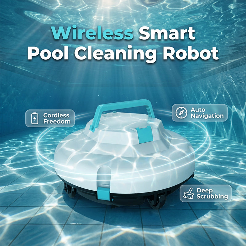 🤖Neu eingetroffen – 43% reduziert!🌊Poolreinigungsroboter | Kabellos · Starke Saugkraft · Intelligente Navigation · Ein-Knopf-Start · Leicht entnehmbarer Filterkorb🏖️