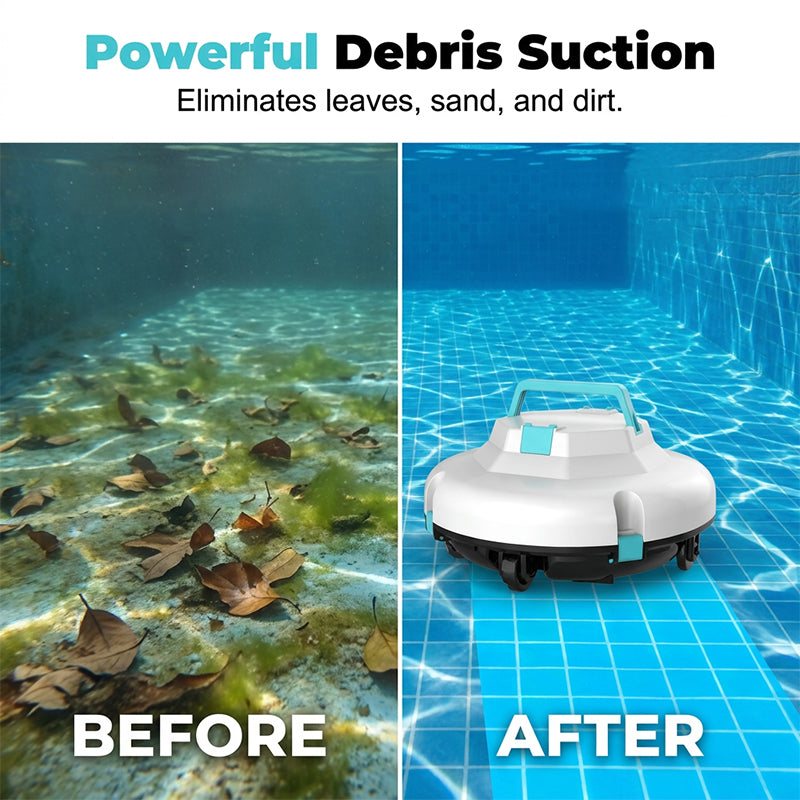 🤖50 % RABATT🌊 Kabelloser Poolroboter | Starke Saugkraft · Intelligente Navigation · Start auf Knopfdruck · Einfaches Entnehmen des Filterkorbs