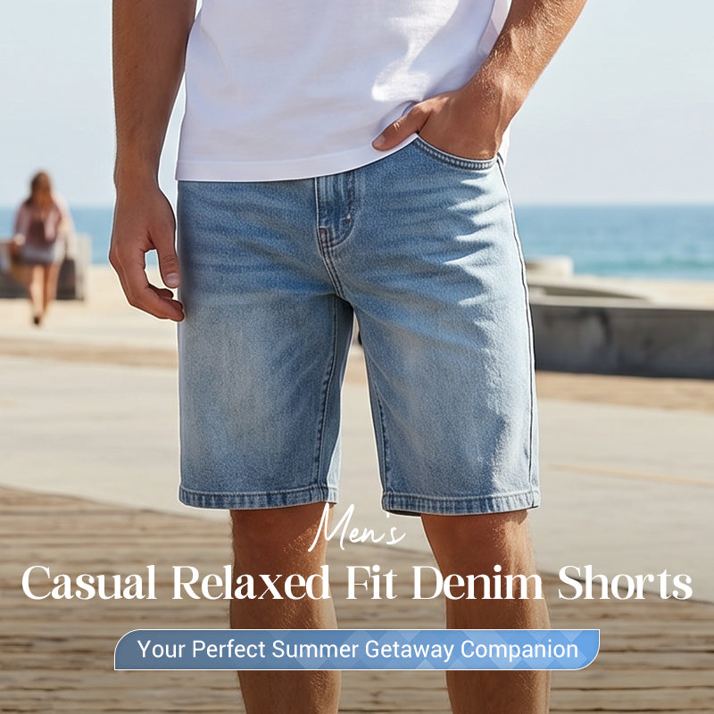 👖☀️ 50% RABATT! Herren Denim-Shorts mit lässiger, lockerer Passform – Bequem, strapazierfähig & vielseitig für Sommer & Freizeit 🌊