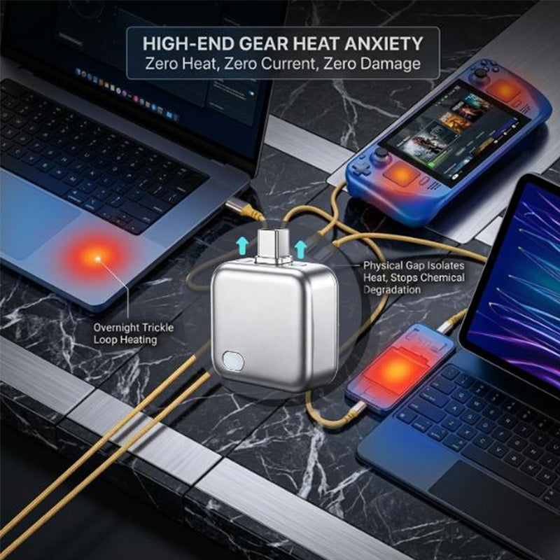 🔋⚡ 140W Schnelllade-Trenner mit KI-Erkennung – Trennt automatisch bei vollem Akku – kompatibel mit Apple & Android – schützt vor Überladung