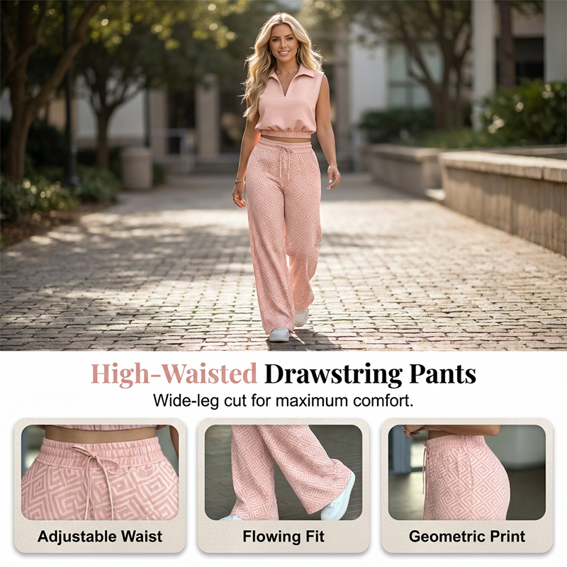 👔✨ EXKLUSIVER ZWEITEILER: Modisches Oberteil & Weite Hose – 50% RABATT! Lässig, bequem & perfekt für Alltag & Events 🌿