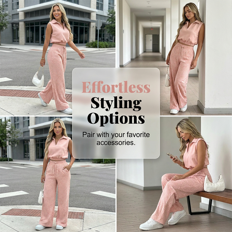 👔✨ EXKLUSIVER ZWEITEILER: Modisches Oberteil & Weite Hose – 50% RABATT! Lässig, bequem & perfekt für Alltag & Events 🌿