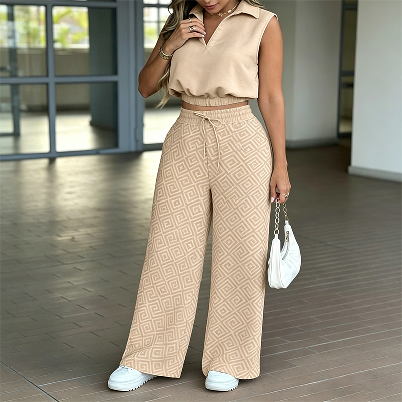 👔✨ EXKLUSIVER ZWEITEILER: Modisches Oberteil & Weite Hose – 50% RABATT! Lässig, bequem & perfekt für Alltag & Events 🌿