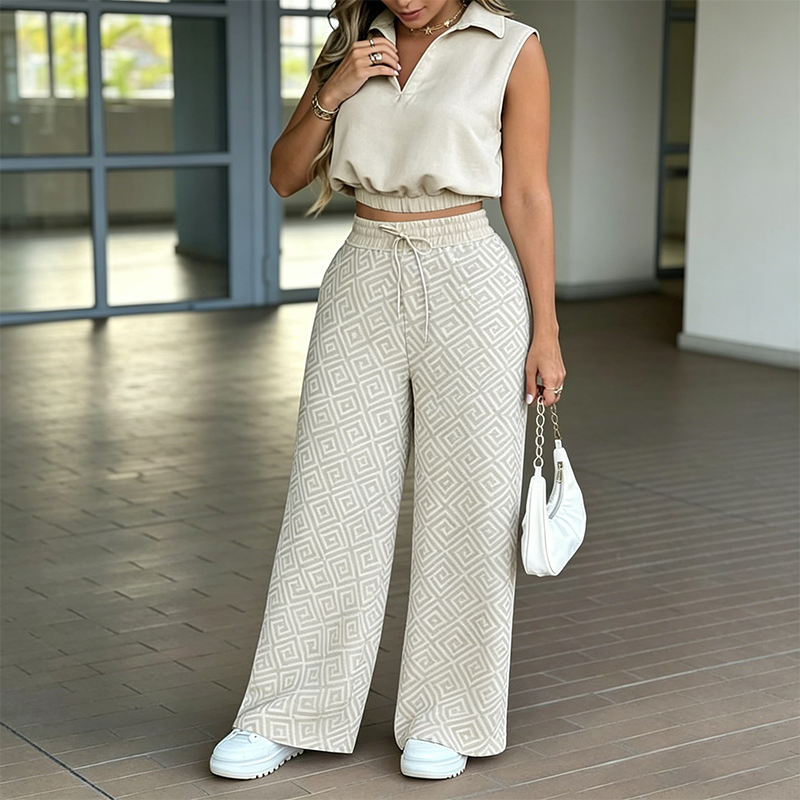 👔✨ EXKLUSIVER ZWEITEILER: Modisches Oberteil & Weite Hose – 50% RABATT! Lässig, bequem & perfekt für Alltag & Events 🌿