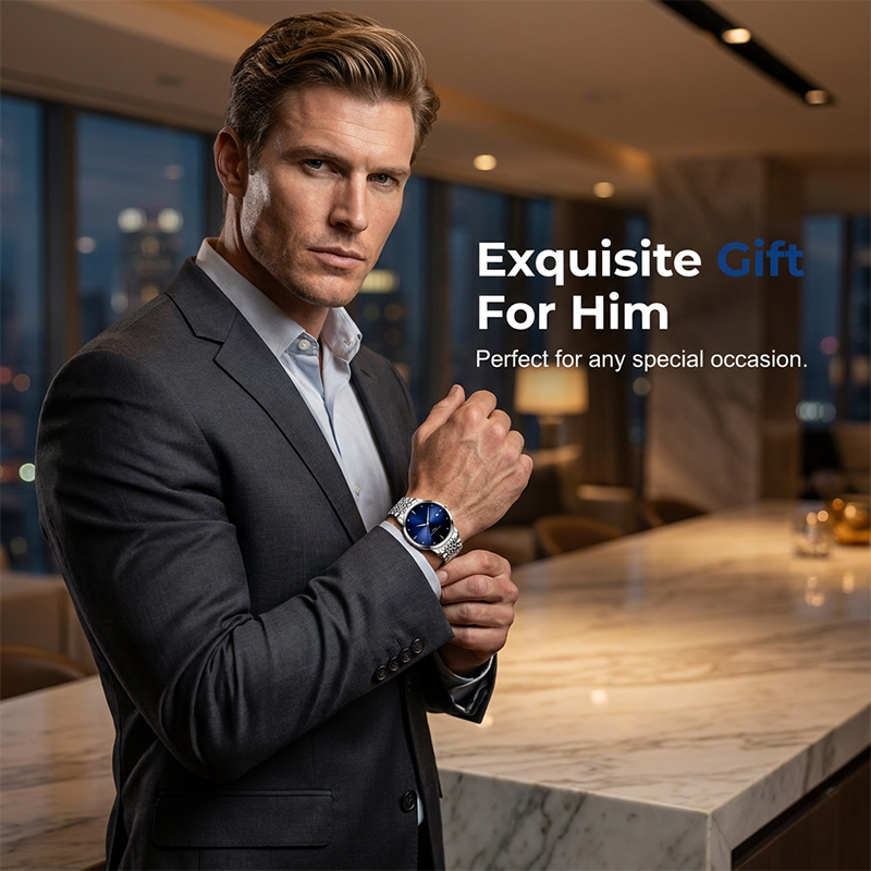 ⌚✨ Elegante, wasserdichte & leuchtende Herrenuhr – 50% RABATT! Modernes Design mit Luminova-Zeitern für Tag & Nacht.