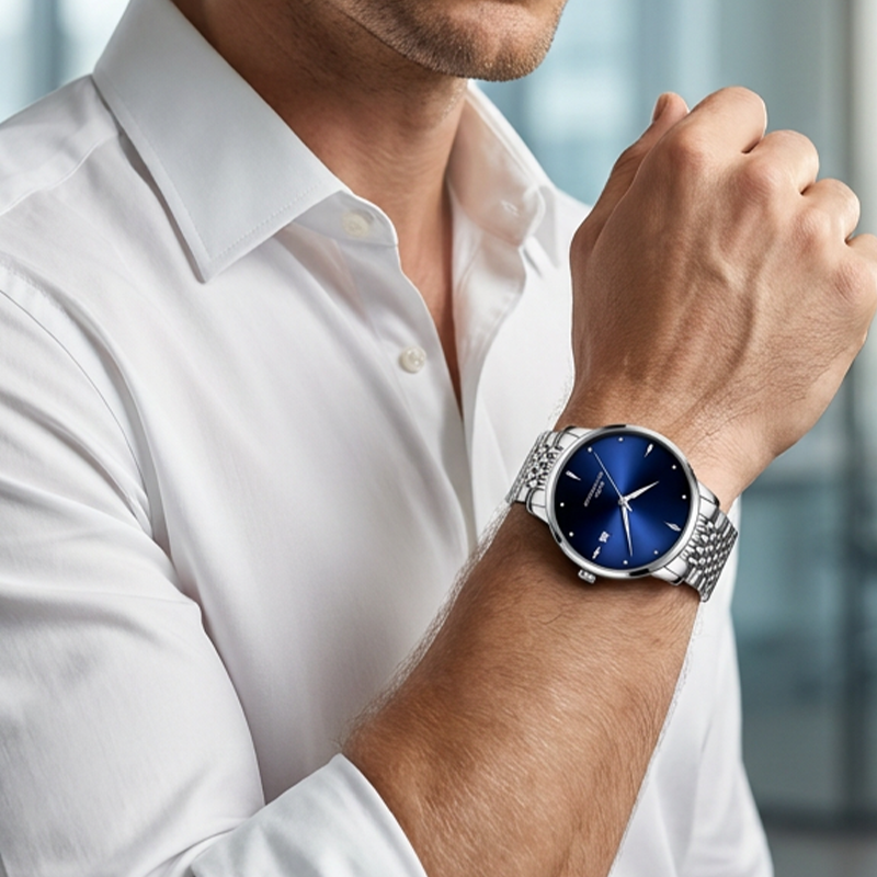 ⌚✨ Elegante, wasserdichte & leuchtende Herrenuhr – 50% RABATT! Modernes Design mit Luminova-Zeitern für Tag & Nacht.
