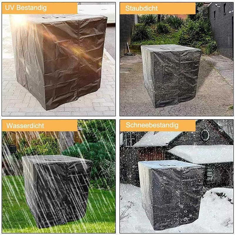 🛢️ 50% RABATT! ☀️ IBC-Tankabdeckung (1000 l) – Wasserdicht, UV-Schutz & wetterfest – Perfekt für die Lagerung im Freien 💪