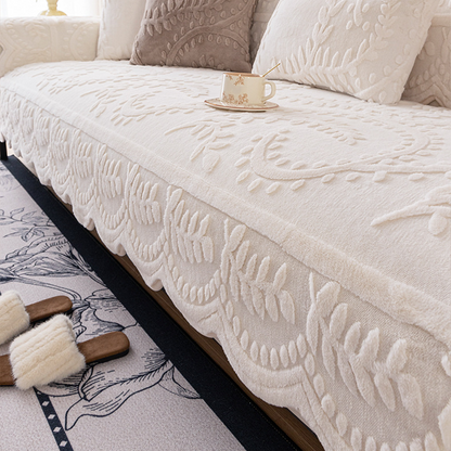 Faux Rabbit Fur Non-Slip Couch Covers