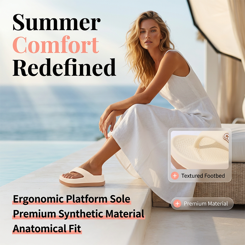 🌥️🩴 50% RABATT! Wolkenweiche Plateau Flip-Flops für Damen – Superbequem, federnd & perfekt für Sommer & Alltag ✨
