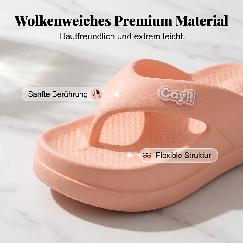 🌥️🩴 50% RABATT! Wolkenweiche Plateau Flip-Flops für Damen – Superbequem, federnd & perfekt für Sommer & Alltag ✨