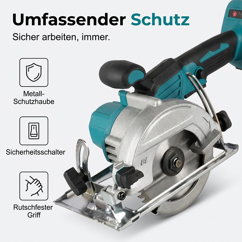 ⚡ 50% RABATT! 🛠️ Hochgeschwindigkeits-Akku-Kreissäge mit bürstenlosem Motor – Leistungsstark, kabellos & präzise – Ideal für Holz, DIY-Projekte oder Baustelle – saubere Schnitte ohne störendes Kabel 🔋