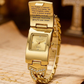 ⌚✨ Sommerliche Eleganz: Damen-Armuhr mit funkelndem Kristallkreuz, geometrischem Rechteck-Zifferblatt & hochwertigem Metallarmband – 50% RABATT! 🌸