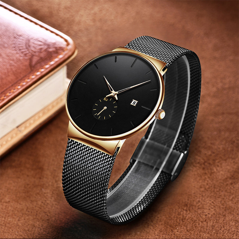 ⌚️⏰ LIMITED-TIME 50% RABATT! Minimalistische Herrenuhr – Wasserdicht, Quarzwerk, Edelstahl ✨