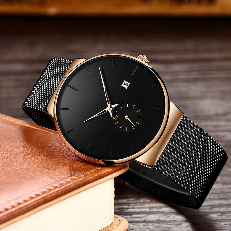 ⌚️⏰ LIMITED-TIME 50% RABATT! Minimalistische Herrenuhr – Wasserdicht, Quarzwerk, Edelstahl ✨