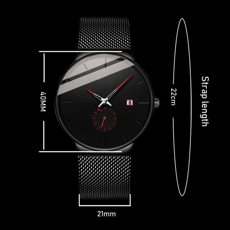⌚️⏰ LIMITED-TIME 50% RABATT! Minimalistische Herrenuhr – Wasserdicht, Quarzwerk, Edelstahl ✨