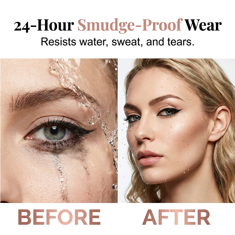 24 Stunden wischfester Präzisions-Flüssig-Eyeliner