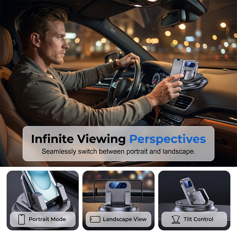 🚗📱 DREHBARER AUTO-HANDYHALTER FÜRS ARMATURENBRETT – KAUF 2, ERHALTE 1 GRATIS + KAUF 3, ERHALTE 2 GRATIS! 🔥