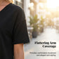 👕✨ 50% RABATT! Damen Oberteil mit halben Ärmeln, V-Ausschnitt und Patchwork-Saum – Leicht, lässig & perfekt für den Sommer 🌸