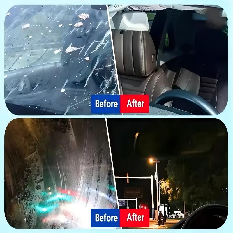 ✨Reparaturpaste für Kratzer im Autoglas mit Schwamm