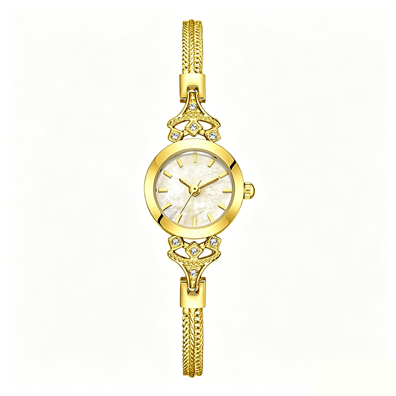 ⌚ Elegante Damenuhr mit Perlmuttzifferblatt – ✨ schimmert in Pastelltönen | 💎 Edelstahlgehäuse | 🦋 italienisches Lederarmband
