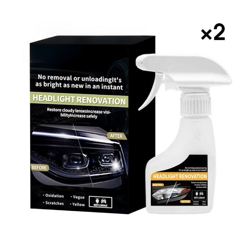 💡 50% RABATT!✨ Scheinwerfer-Restaurierungsspray – Entfernt Vergilbung & Trübung 🚗