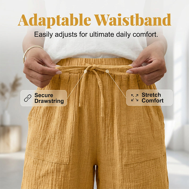🌺🔥 50% RABATT ⏰ Damen High-Waist Shorts aus Baumwoll-Leinen – luftig, bequem & perfekt für den Sommer ☀️✨