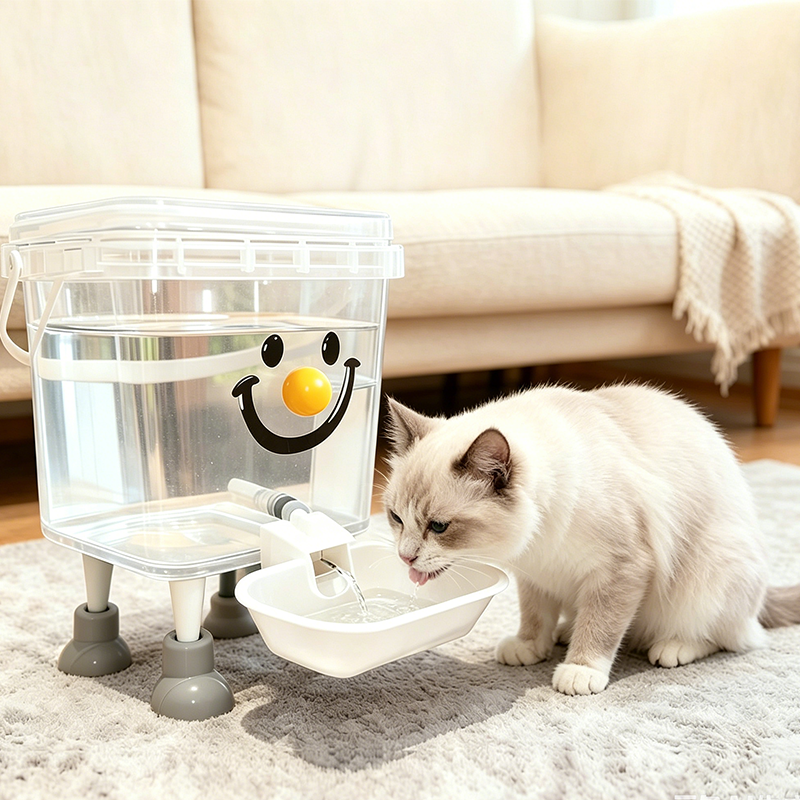🐱 50 % RABATT FÜR BEGRENZTE ZEIT! 💧 Haustier Wasserspender mit Großtank – Selbstnachfüllendes System, transparenter Behälter, höhenverstellbar für Katzen & Hunde