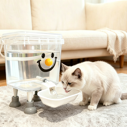 🐱 50 % RABATT FÜR BEGRENZTE ZEIT! 💧 Haustier Wasserspender mit Großtank – Selbstnachfüllendes System, transparenter Behälter, höhenverstellbar für Katzen & Hunde