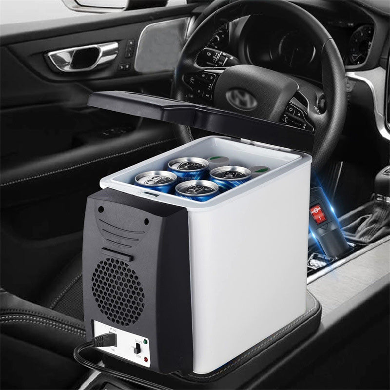 🚗🧊 Tragbarer Mini-Autokühlschrank – Kühlt & wärmt via 12V-Anschluss, ideal für Roadtrips, Camping & Büro