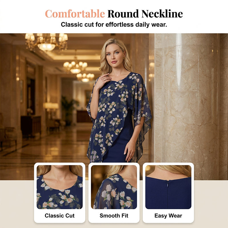 👗 50% RABATT! ✨ Set aus Blumen-Überwurf und Kleid – elegant & feminin – Perfekt für Hochzeitsgäste, Gartenpartys oder frühlingshafte Anlässe 🌸