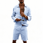 👔☀️ 50% RABATT! Herren-Leinenhemd & Shorts Set – Lässig, sommerlich & luftig – Ideal für warme Tage oder den Urlaub – bequem & stilvoll 🩳🌿✨