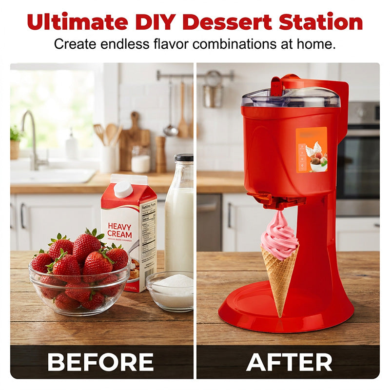 🍦 50% RABATT-Extremt lågt pris – bara idag! 🥳 Automatische Eismaschine – 15 Min. Gefrierzeit & 1,0 L Kapazität – Ein-Knopf-Ausgabe – perfekt für Softeis zu Hause 🍨✨🕹️