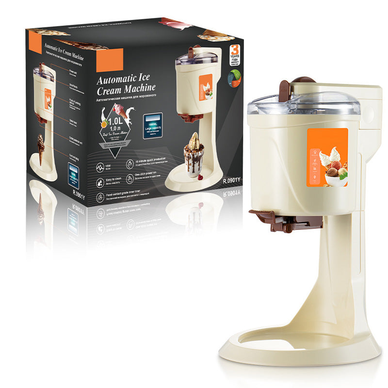 🍦 60% RABATT! 🥳 Automatische Eismaschine – 15 Min. Gefrierzeit & 1,0 L Kapazität – Ein-Knopf-Ausgabe – perfekt für Softeis zu Hause 🍨✨🕹️