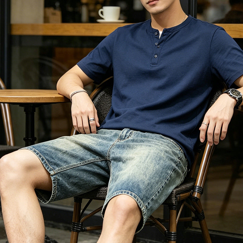 👖🌞 Herren-Jeansshorts im klassischen Schnitt – 50% RABATT! Bequem, vielseitig & perfekt für Sommer, Strand & Freizeit 🏖️