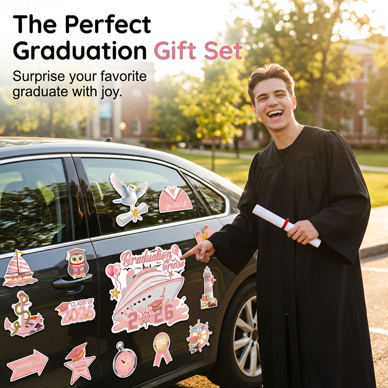 🎓🧲 GROSSE MAGNETE FÜR ABSCHLUSSBALL-DEKO – Jumbo-Garagentafeln, Auto- & Fotodisplays – UV-beständig & wiederverwendbar
