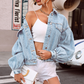 🧥✨ Damen Jeansjacke mit Ballonärmeln – 50% RABATT! Trendiger Oversize-Look, lässig & perfekt für Frühling/Herbst 🍂