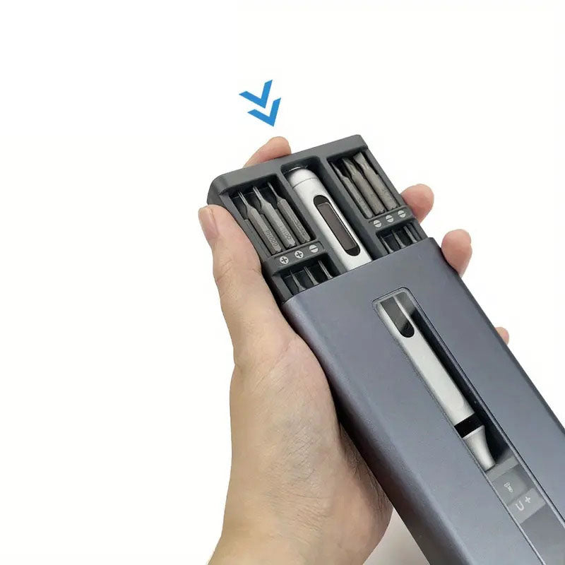 50-in-1 Multifunktions-Elektroschrauber – Präzisions-Werkzeugsatz für Elektronik, Smartphones & DIY-Projekte | Per USB-C aufladbar