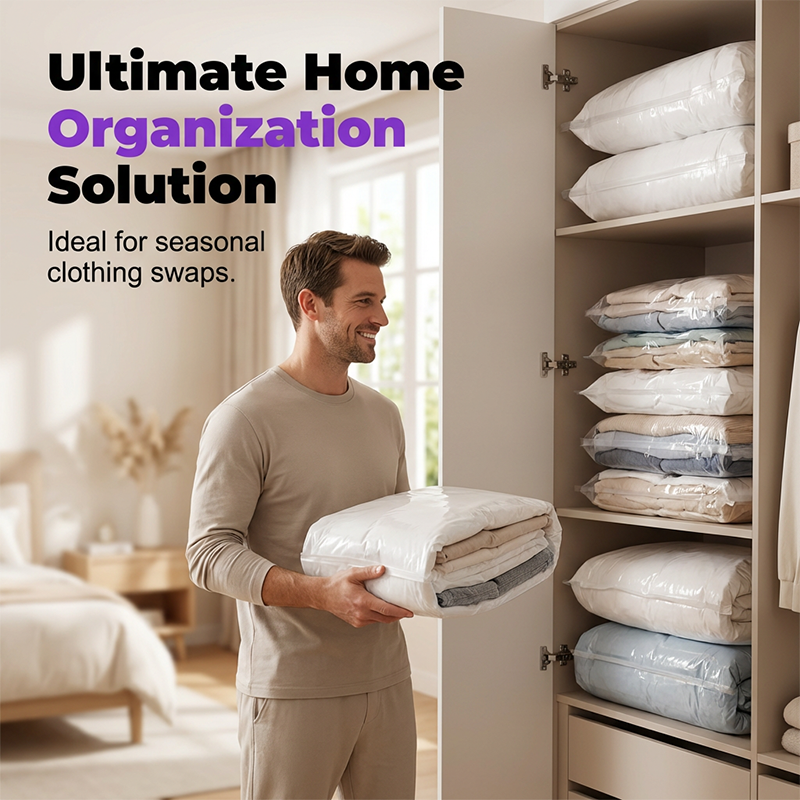 📦 50% RABATT! ✨ Vakuum-Aufbewahrungsbeutel für Zuhause – Platzsparend, wiederverwendbar & perfekt für Kleidung und Bettwäsche – Sparen bis zu 80% Stauraum, inklusive Handpumpe – ideal für Kleiderschrank oder Umzug 🏠